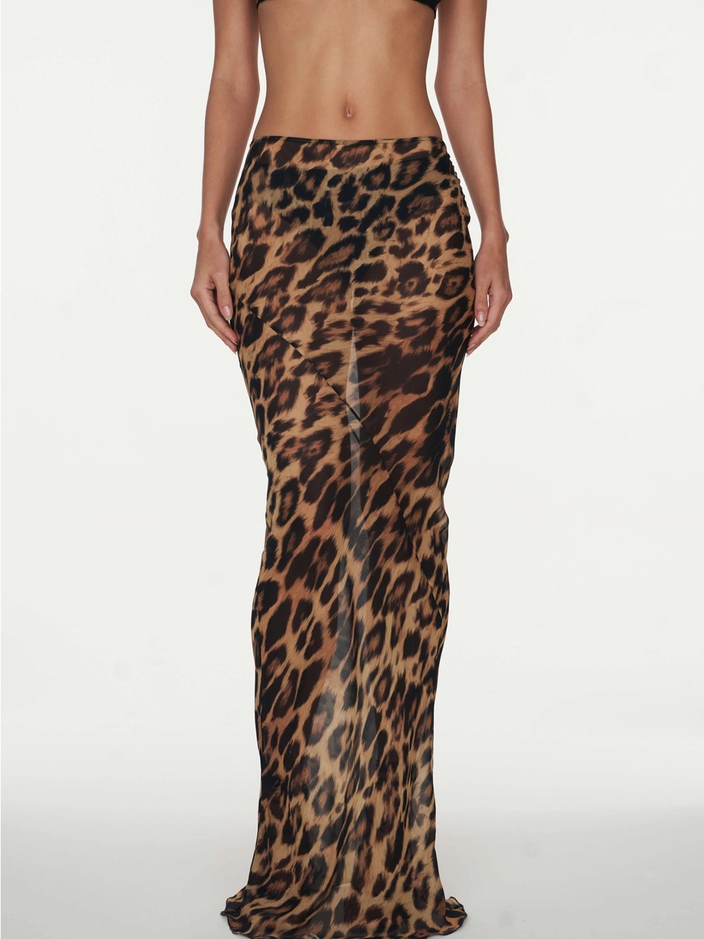 Rat & Boa Leopard Print Strapless Jumpsuit - Brown & Black
